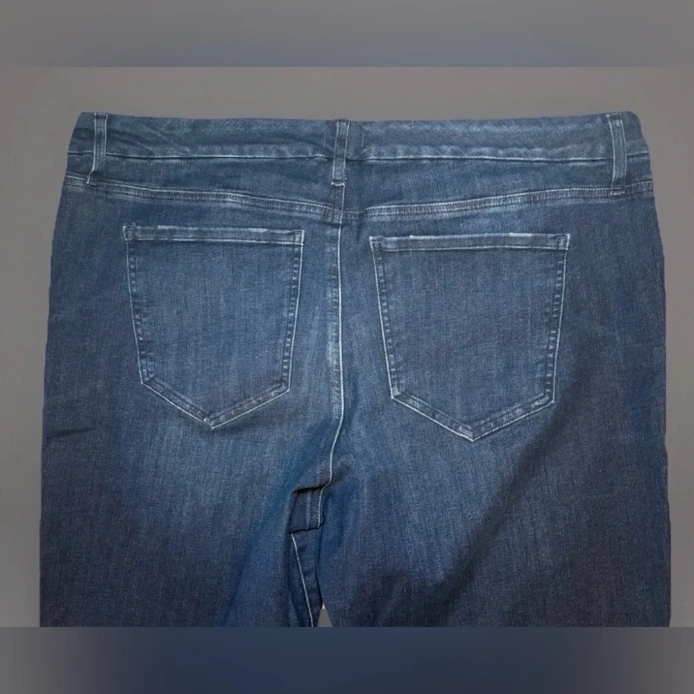 NWT Express Jeans Womens Blue 70s Flare Mid Rise Stretch Denim XL Short 38x31